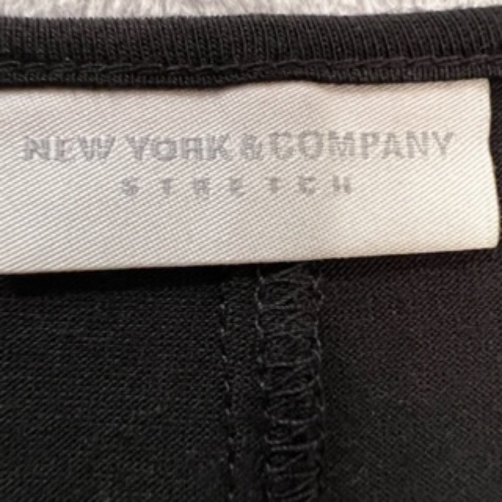 New York & Company Stretch Women's Top Shirt XS Black - Picture 8 of 15